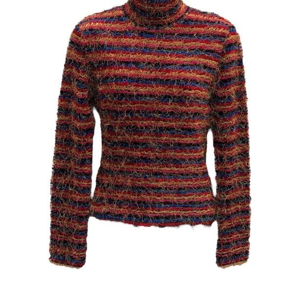 Y2k Cache Fuzzy Piñata Rainbow Sweater - Picture 7 of 8